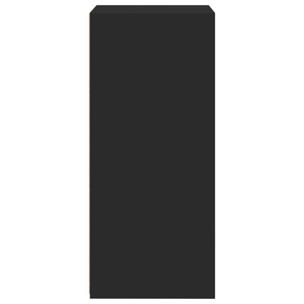 vidaXL Servantă, negru, 50x41x93 cm, lemn prelucrat vidaXL Servantă, negru, 50x41x93 cm, lemn prelucrat