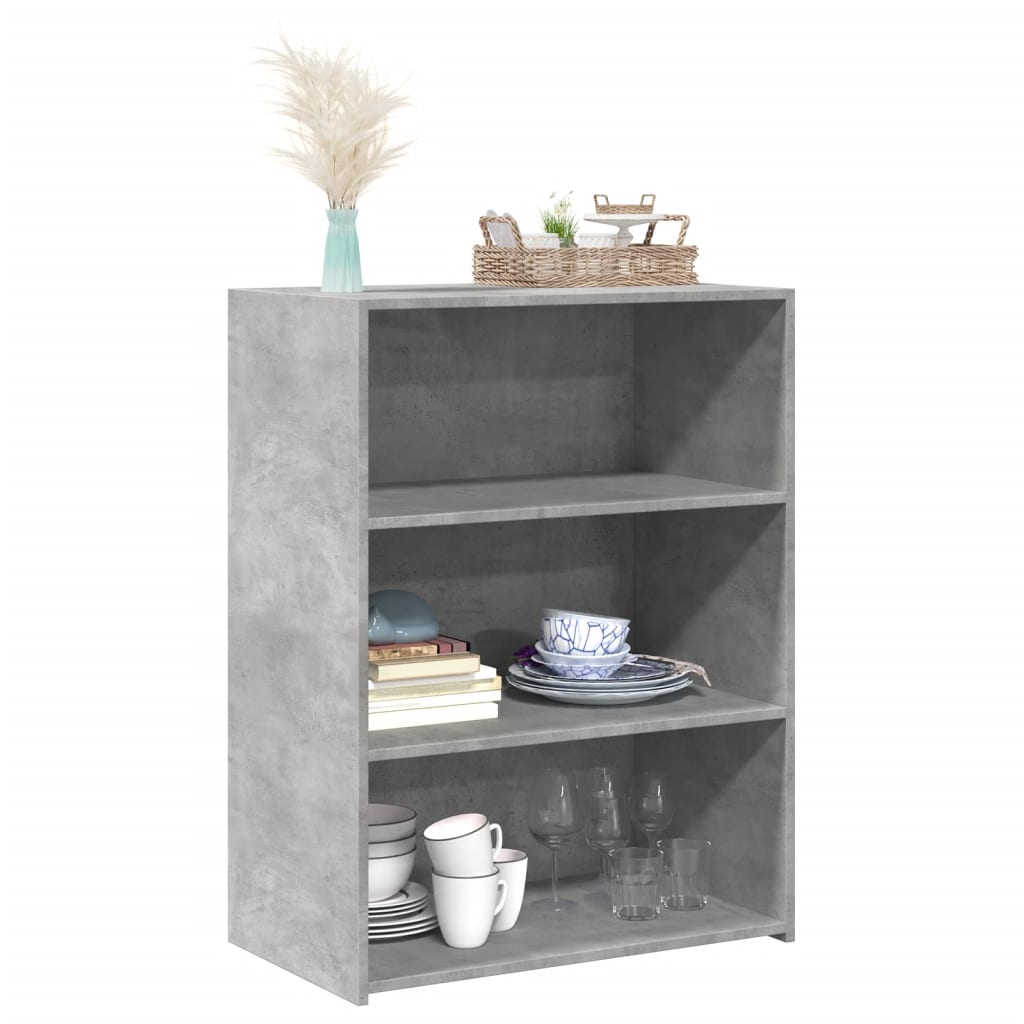 vidaXL Servantă, gri beton, 70x41x93 cm, lemn prelucrat vidaXL Servantă, gri beton, 70x41x93 cm, lemn prelucrat