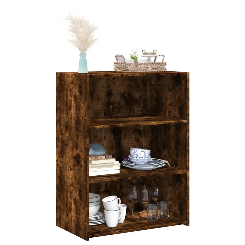 vidaXL Dulap, stejar fumuriu, 70x41x93 cm, lemn compozit