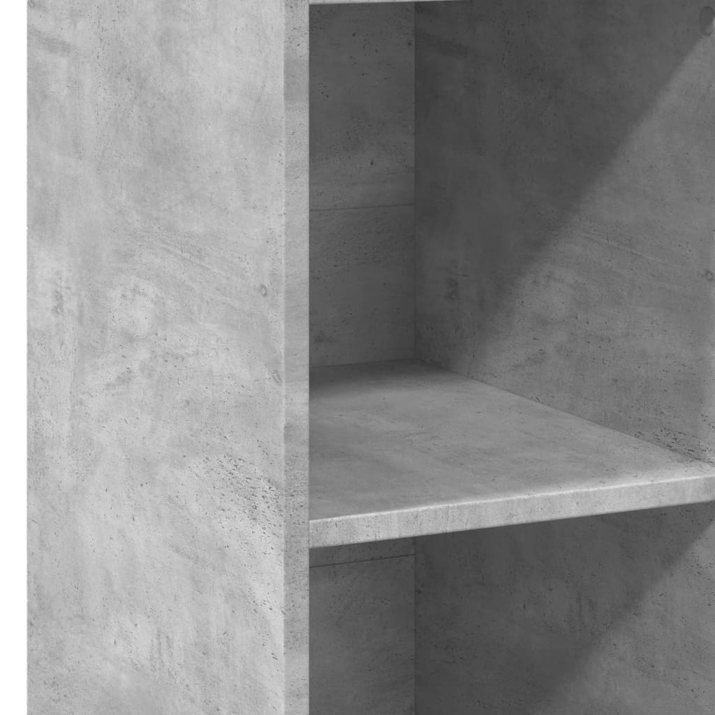 vidaXL Dulap înalt, gri beton, 30x41x124 cm, lemn compozit vidaXL Dulap înalt, gri beton, 30x41x124 cm, lemn compozit