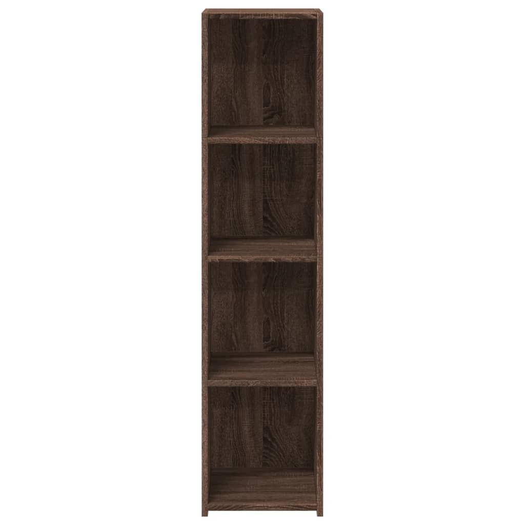 vidaXL Dulap înalt, stejar maro, 30x41x124 cm, lemn compozit vidaXL Dulap înalt, stejar maro, 30x41x124 cm, lemn compozit