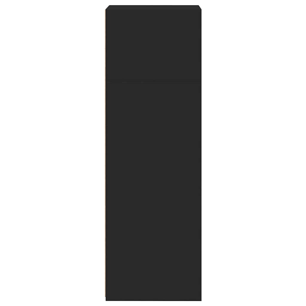 vidaXL Dulap înalt, negru, 40x41x124 cm, lemn prelucrat