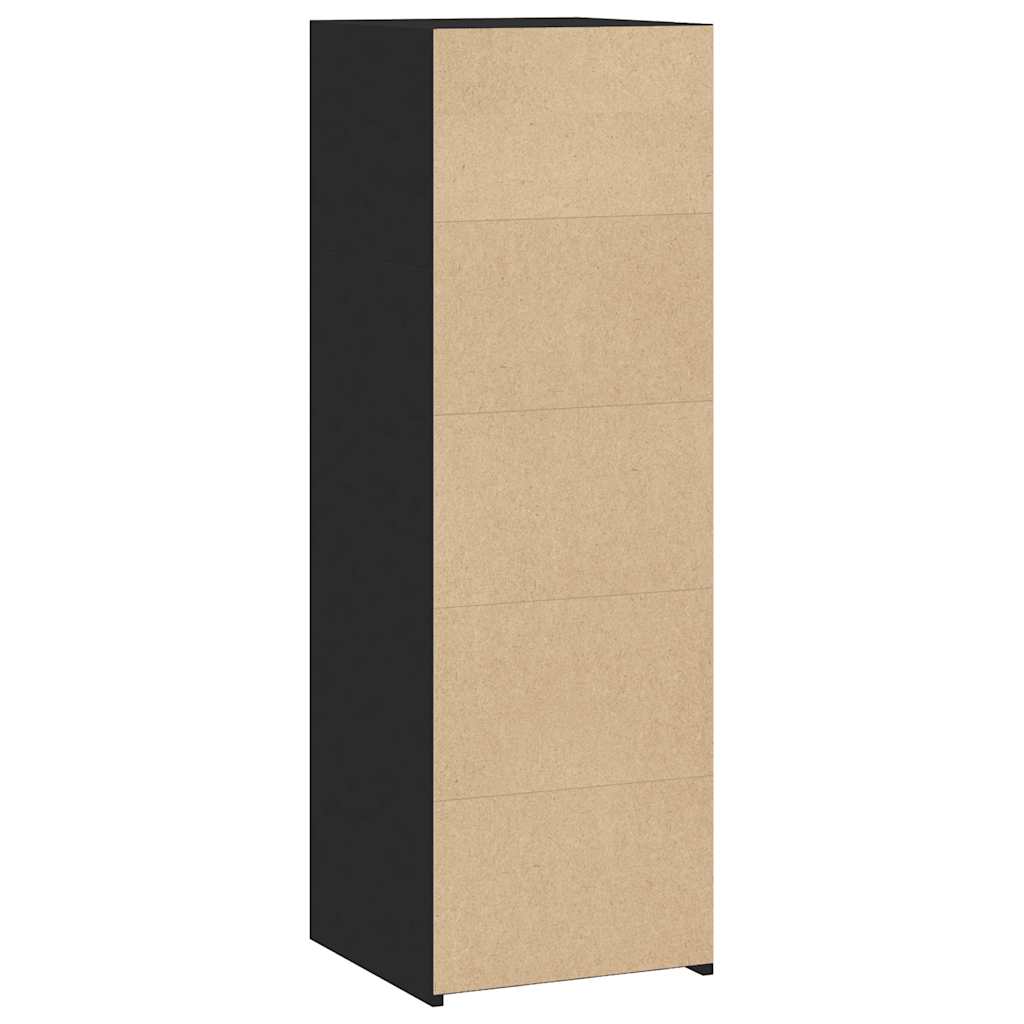 vidaXL Dulap înalt, negru, 40x41x124 cm, lemn prelucrat