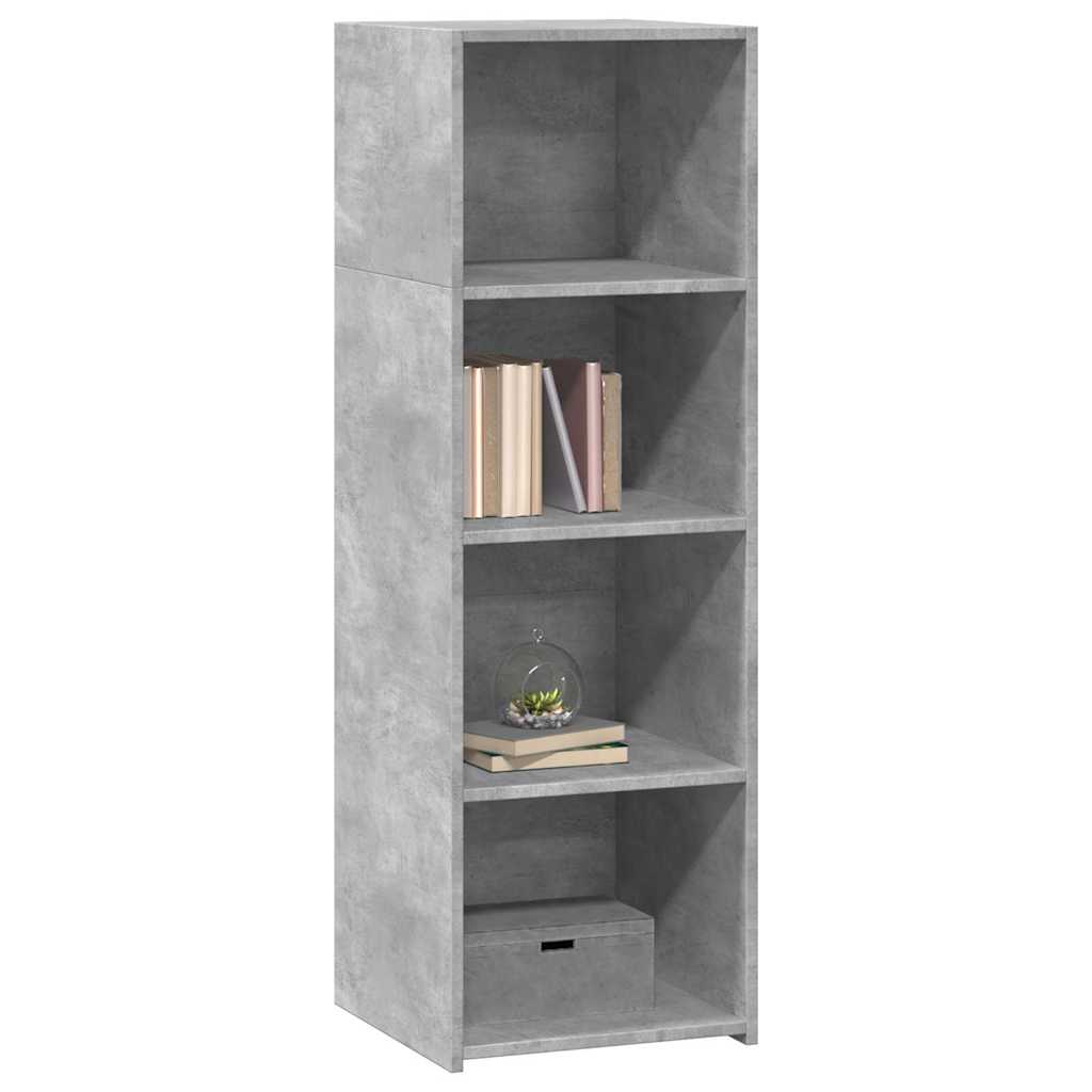 vidaXL Dulap înalt, gri beton, 40x41x124 cm, lemn prelucrat