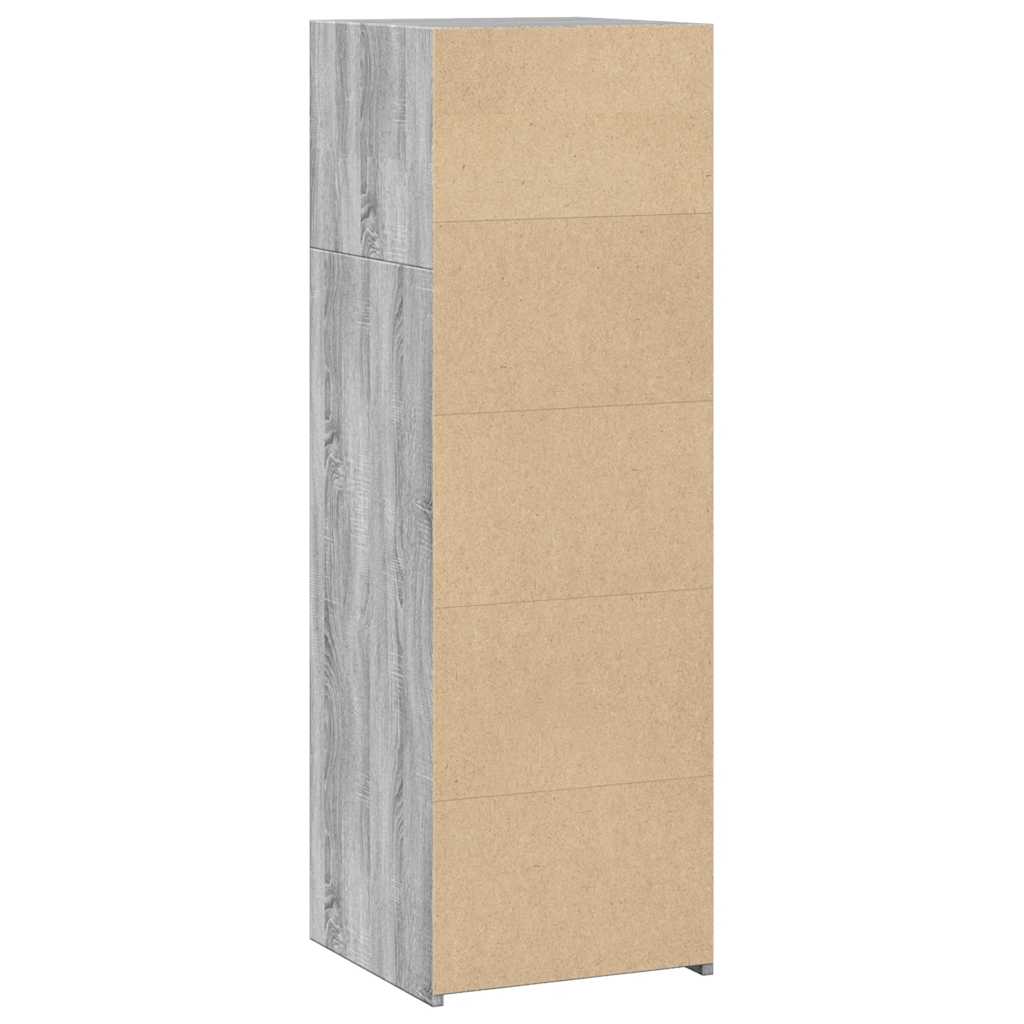 vidaXL Dulap înalt, gri sonoma, 40x41x124 cm, lemn prelucrat