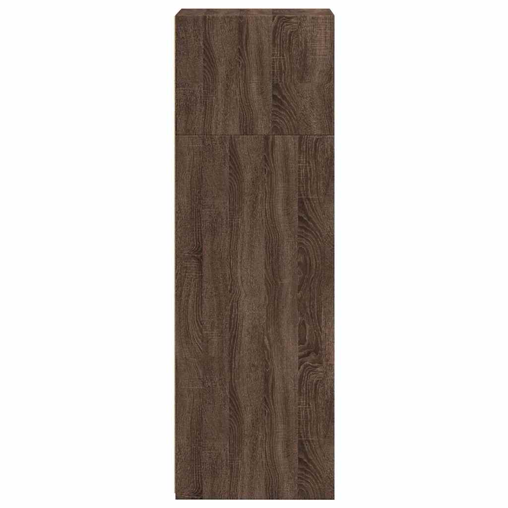 vidaXL Dulap înalt, stejar maro, 40x41x124 cm, lemn prelucrat