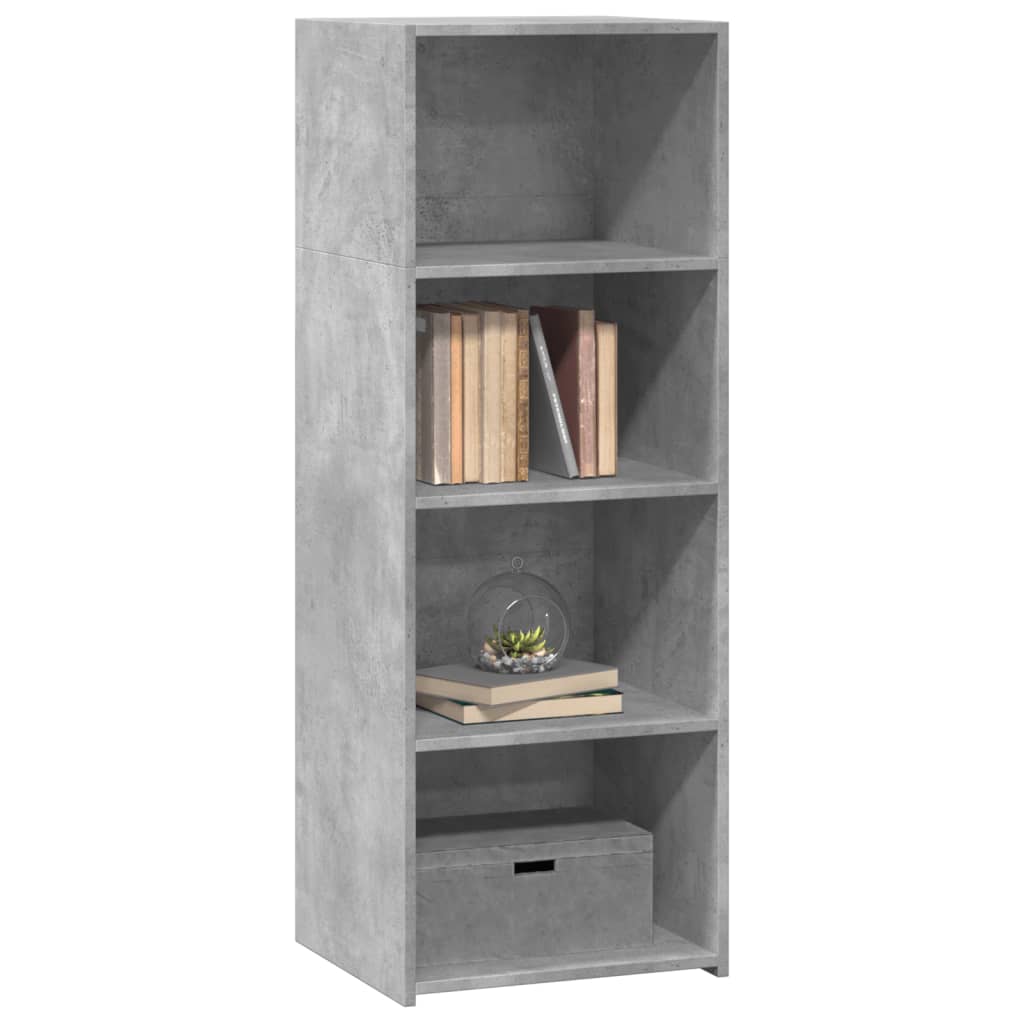 vidaXL Dulap înalt, gri beton, 45x41x124 cm, lemn prelucrat