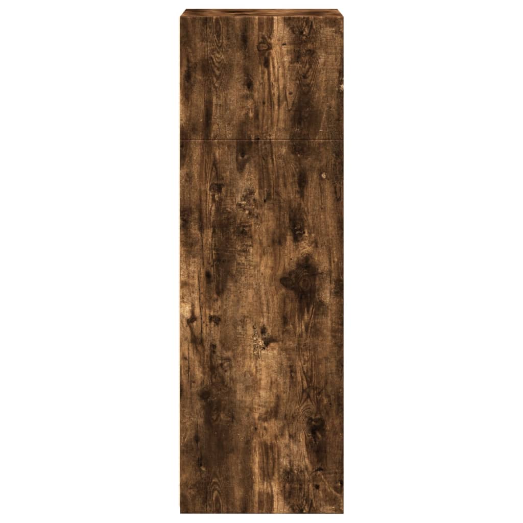 vidaXL Dulap înalt, stejar fumuriu, 45x41x124 cm, lemn prelucrat