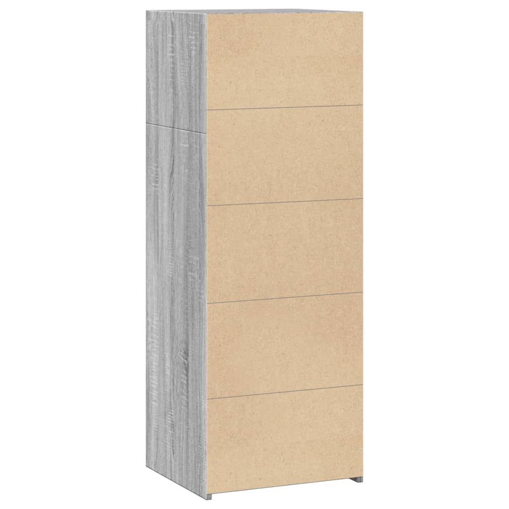 vidaXL Dulap înalt, gri sonoma, 45x41x124 cm, lemn prelucrat