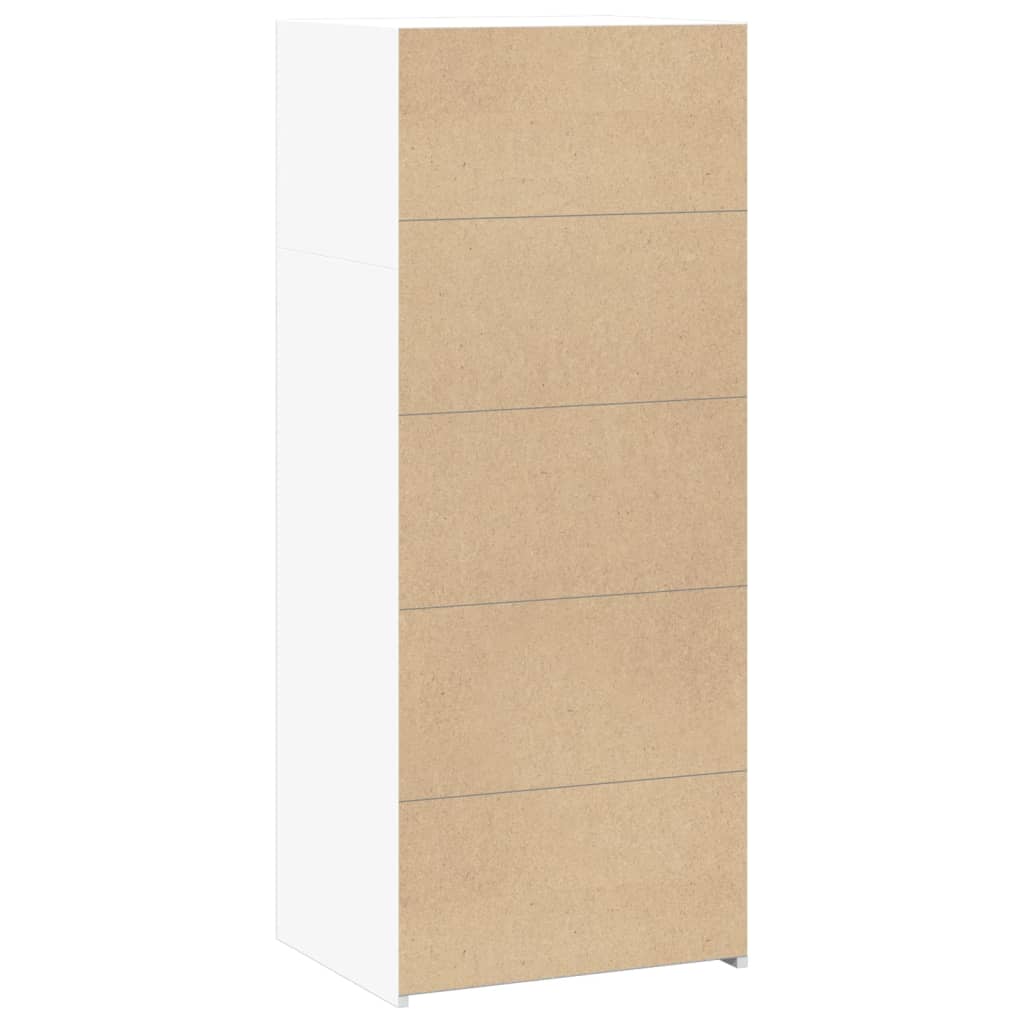vidaXL Dulap înalt, alb, 50x41x124 cm, lemn prelucrat