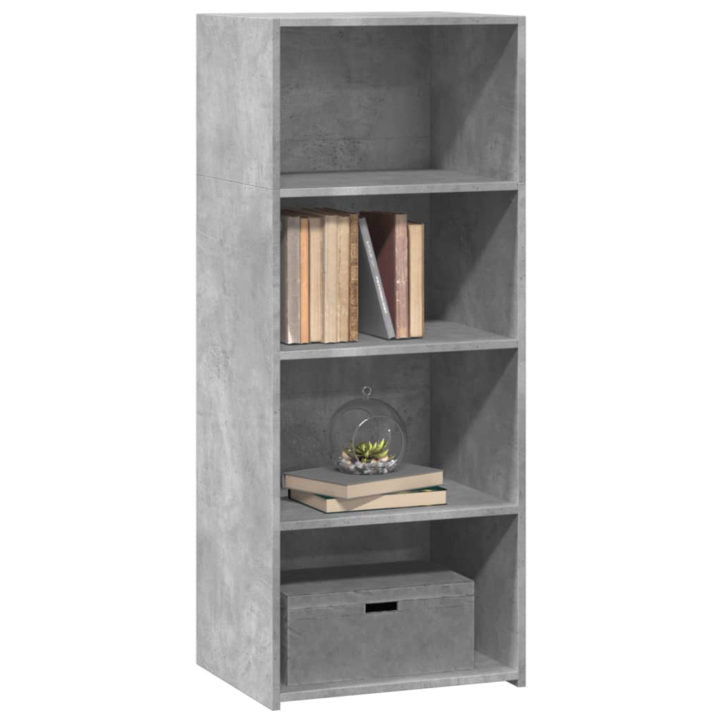 vidaXL Dulap înalt, gri beton, 50x41x124 cm, lemn prelucrat vidaXL Dulap înalt, gri beton, 50x41x124 cm, lemn prelucrat