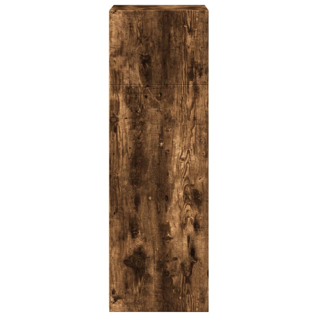 vidaXL Dulap înalt, stejar fumuriu, 50x41x124 cm, lemn prelucrat