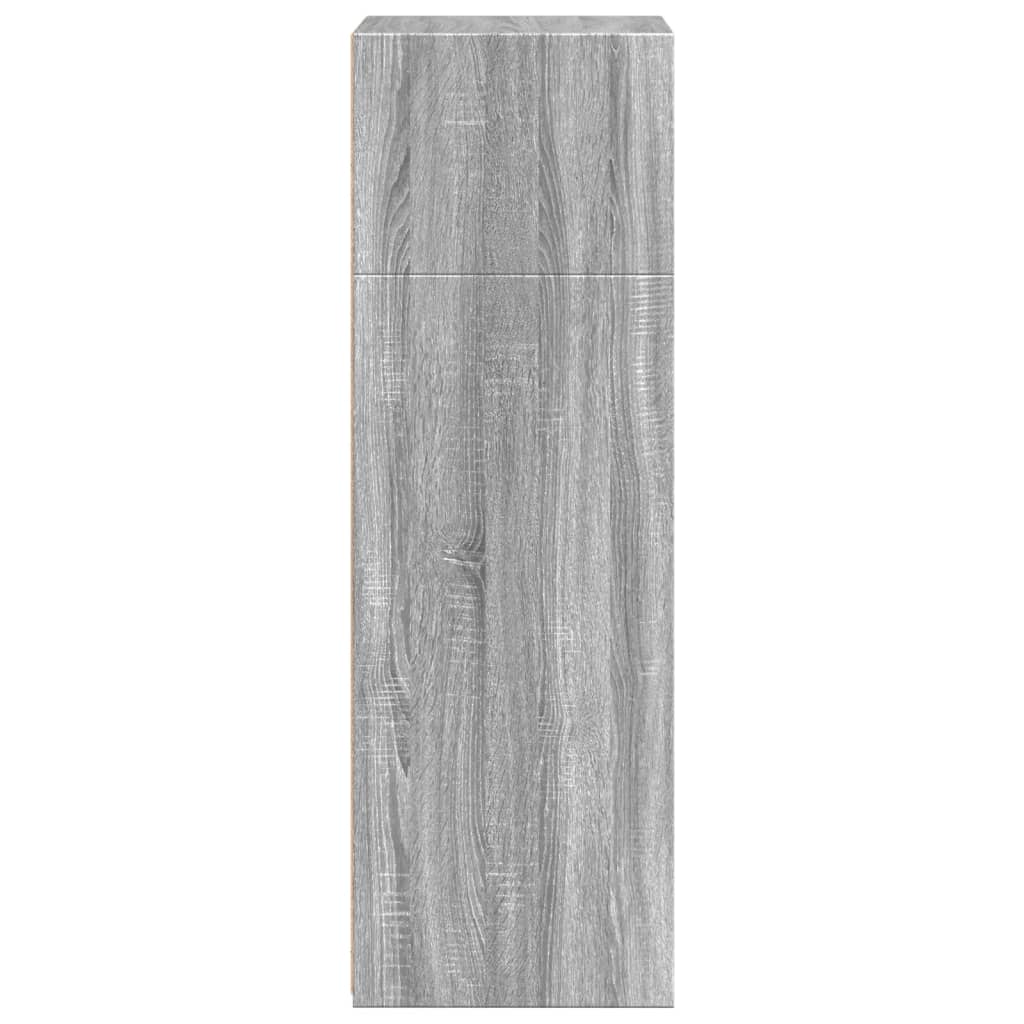 vidaXL Dulap înalt, sonoma gri, 50x41x124 cm, lemn prelucrat