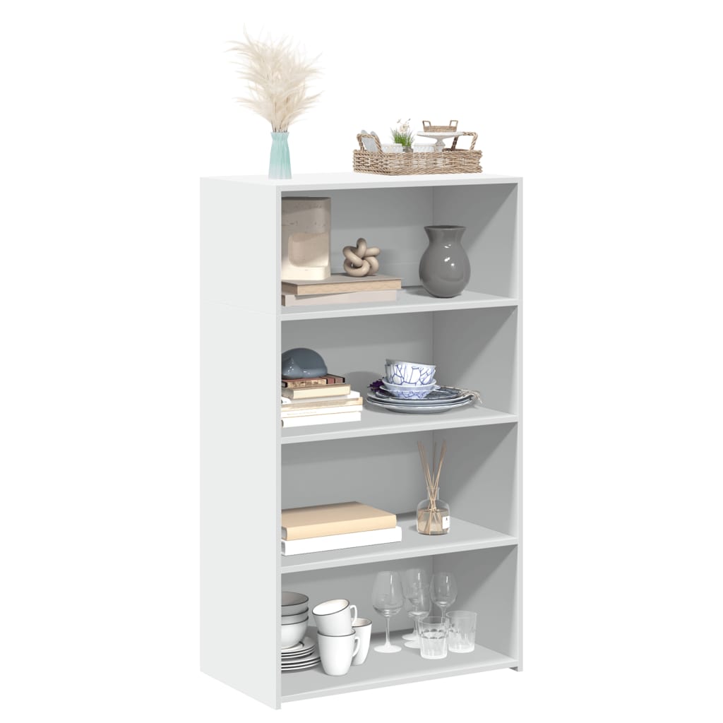 vidaXL Dulap înalt, alb, 70x41x124 cm, lemn prelucrat