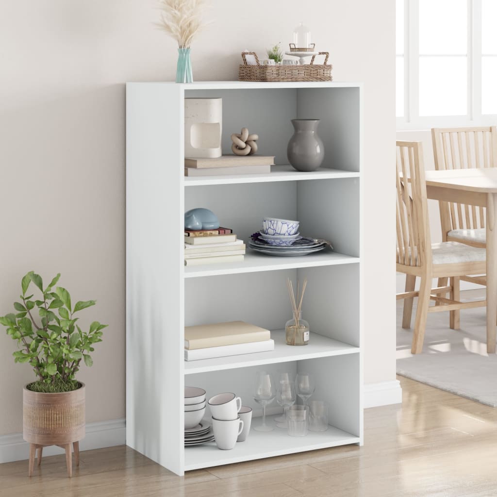 vidaXL Dulap înalt, alb, 70x41x124 cm, lemn prelucrat
