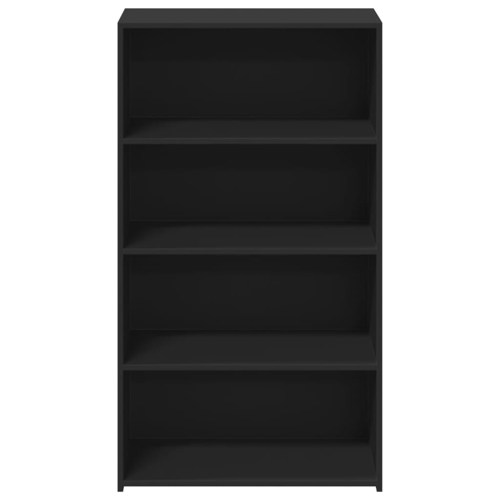 vidaXL Dulap înalt, negru, 70x41x124 cm, lemn prelucrat