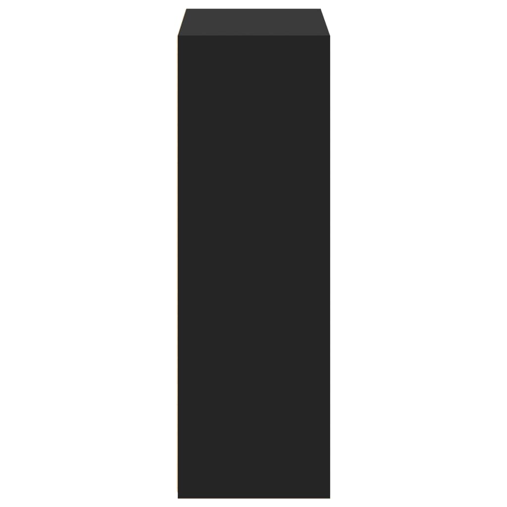 vidaXL Dulap înalt, negru, 70x41x124 cm, lemn prelucrat