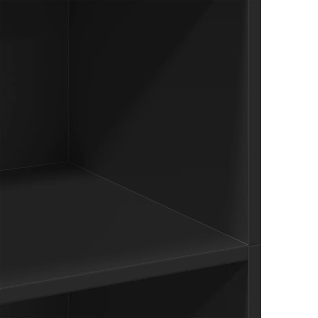 vidaXL Dulap înalt, negru, 70x41x124 cm, lemn prelucrat