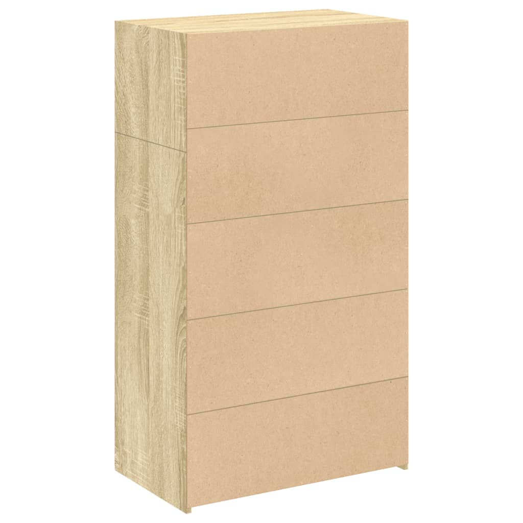 vidaXL Dulap înalt, stejar sonoma, 70x41x124 cm, lemn prelucrat