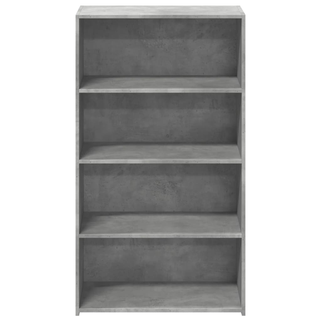 vidaXL Dulap înalt, gri beton, 70x41x124 cm, lemn prelucrat