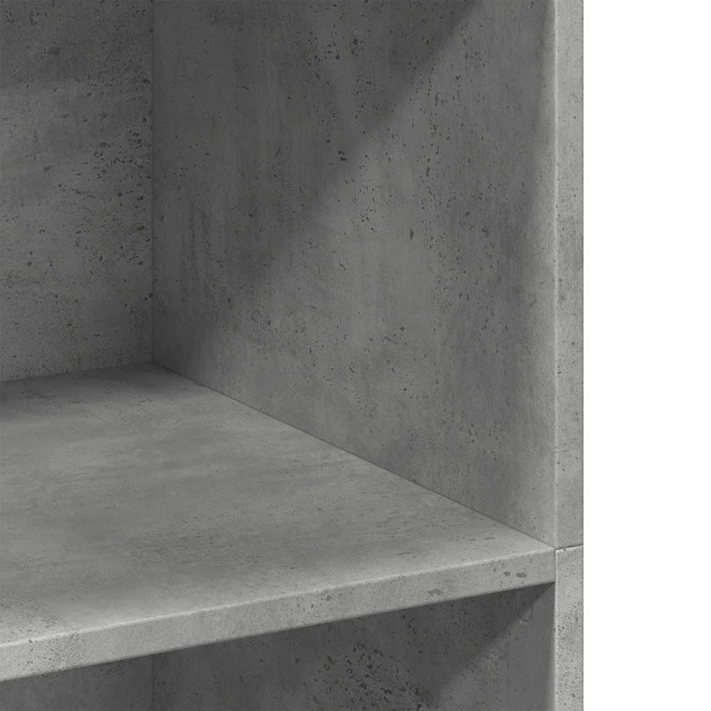 vidaXL Dulap înalt, gri beton, 70x41x124 cm, lemn prelucrat