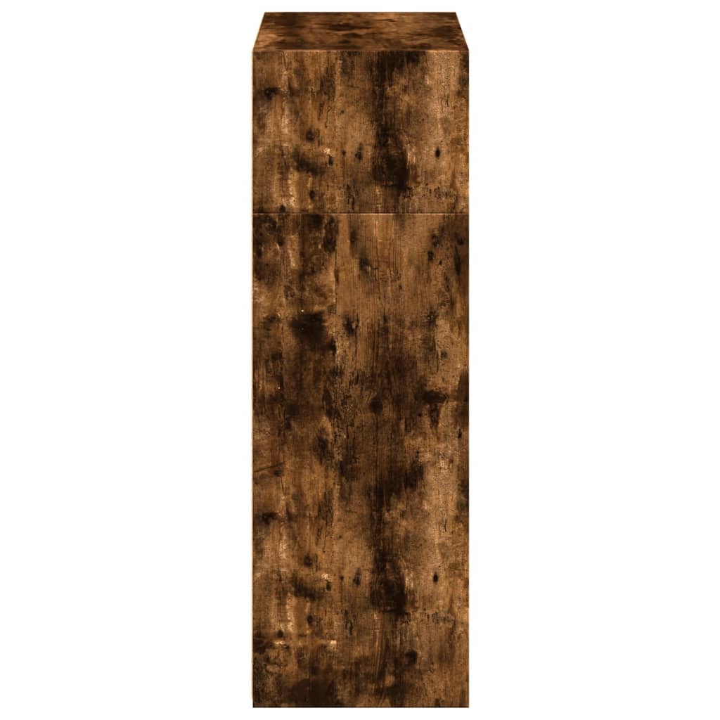 vidaXL Dulap înalt, stejar fumuriu, 70x41x124 cm, lemn prelucrat