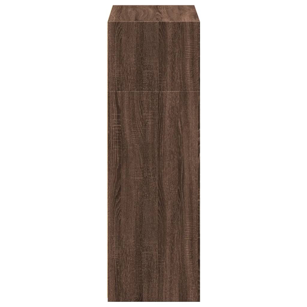 vidaXL Dulap înalt, stejar maro, 70x41x124 cm, lemn prelucrat