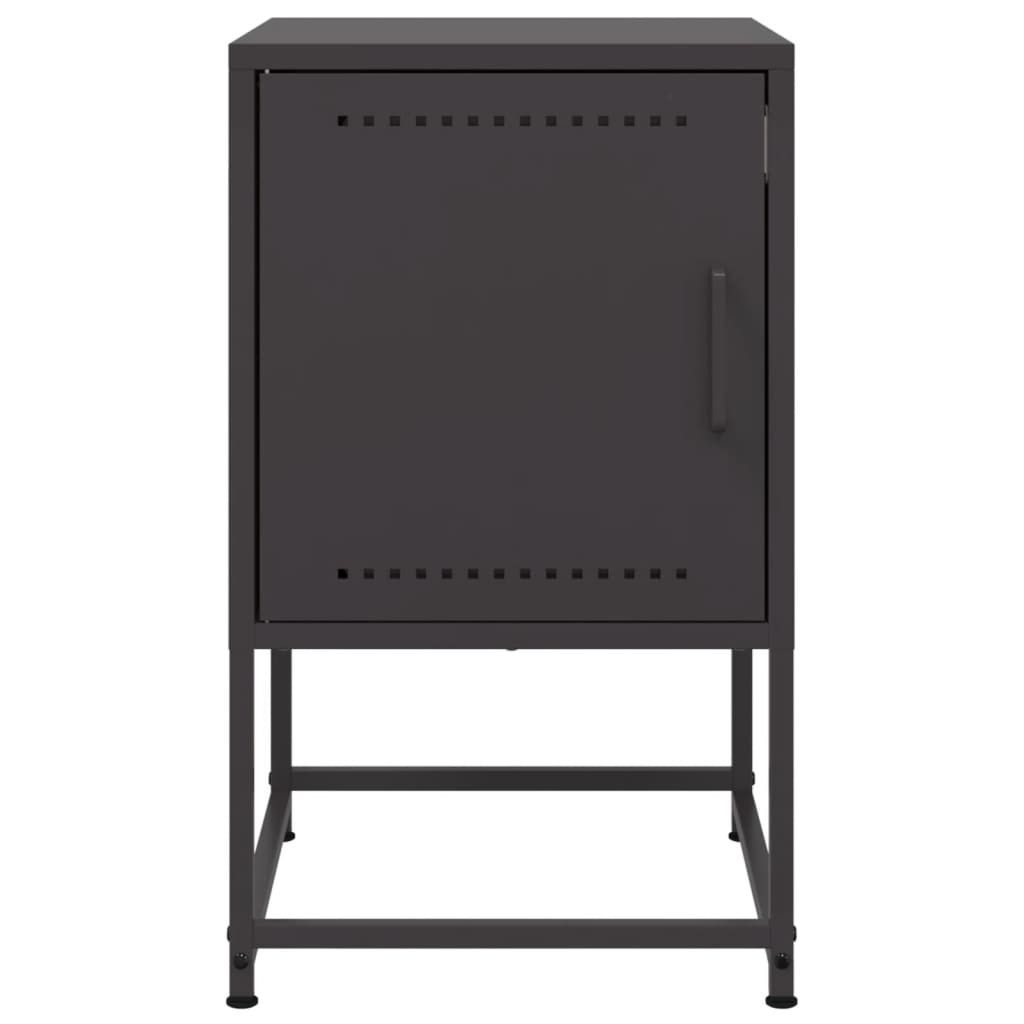 vidaXL Noptiere, 2 buc., negru, 36x39x60,5 cm, oțel vidaXL Noptiere, 2 buc., negru, 36x39x60,5 cm, oțel