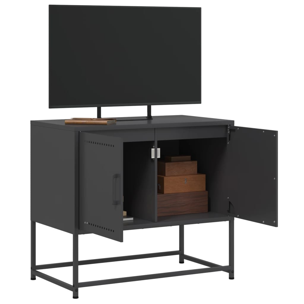 vidaXL Dulap TV, negru, 68,5x39x60,5 cm, oțel