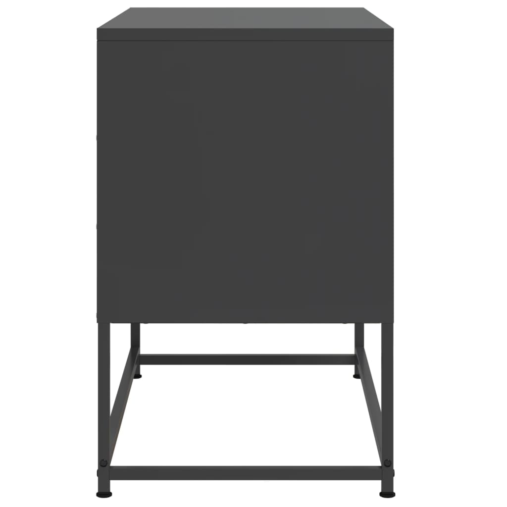 vidaXL Dulap TV, negru, 68,5x39x60,5 cm, oțel