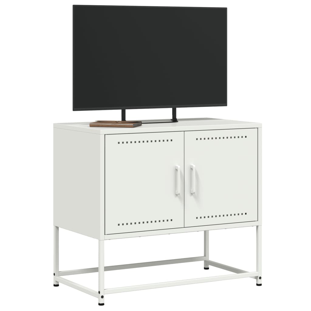 vidaXL Dulap TV, alb, 68,5x39x60,5 cm, oțel vidaXL Dulap TV, alb, 68,5x39x60,5 cm, oțel