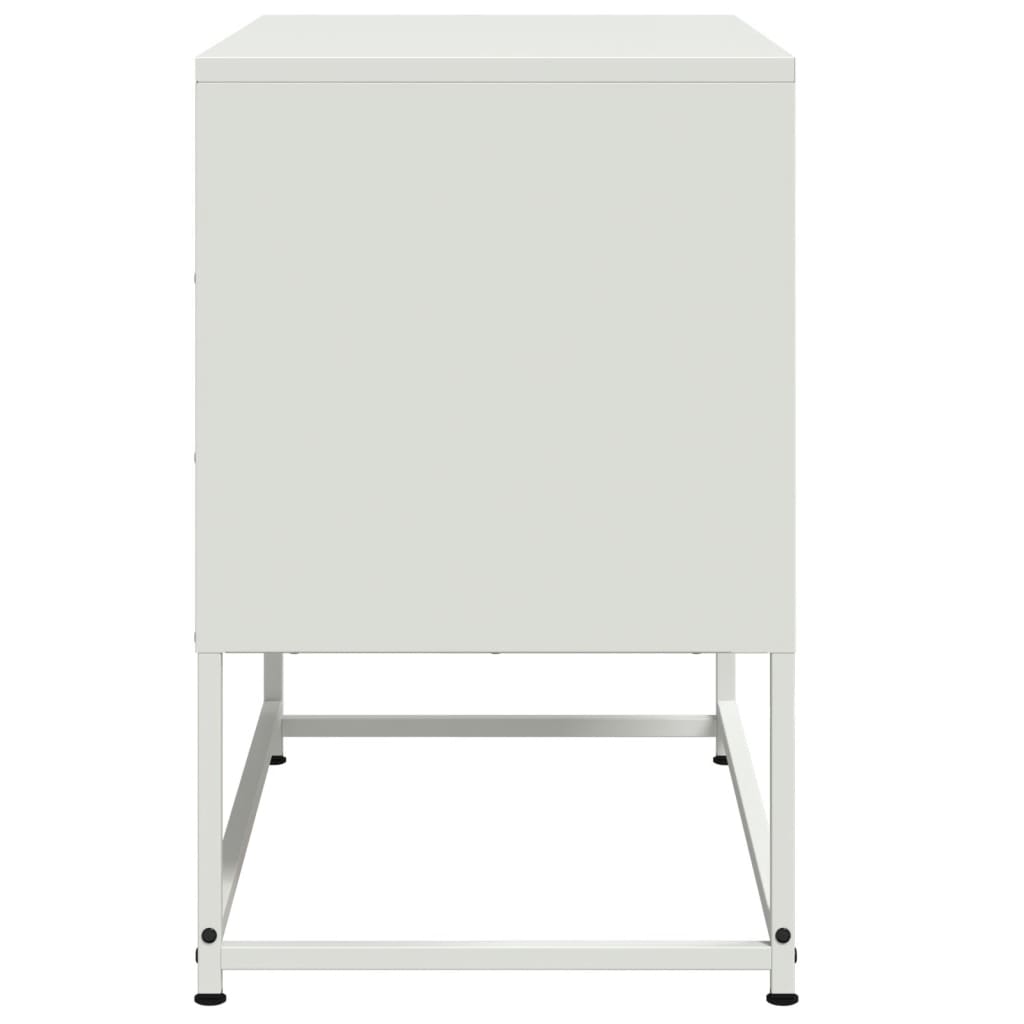 vidaXL Dulap TV, alb, 68,5x39x60,5 cm, oțel vidaXL Dulap TV, alb, 68,5x39x60,5 cm, oțel