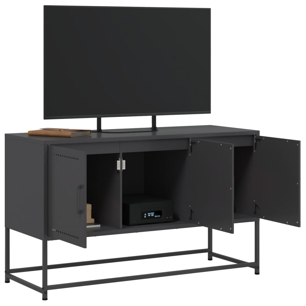 vidaXL Dulap TV, negru, 68,5x39x60,5 cm, oțel