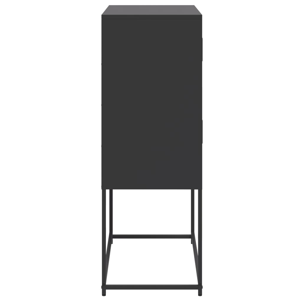 vidaXL Dulap, negru, 68,5x38,5x107 cm, oțel