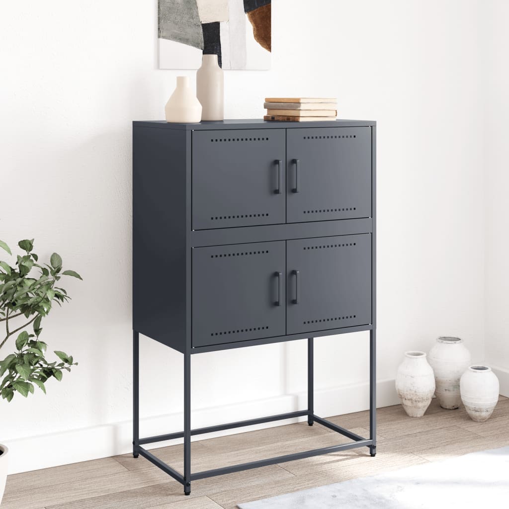 vidaXL Dulap, antracit, 68,5x38,5x107 cm, oțel