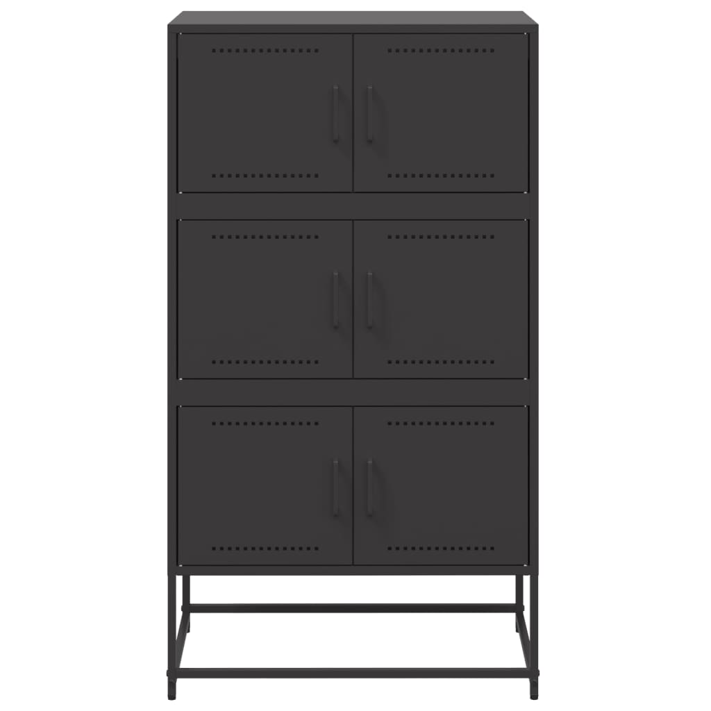 vidaXL Dulap, negru, 68,5x38,5x123,5 cm, oțel