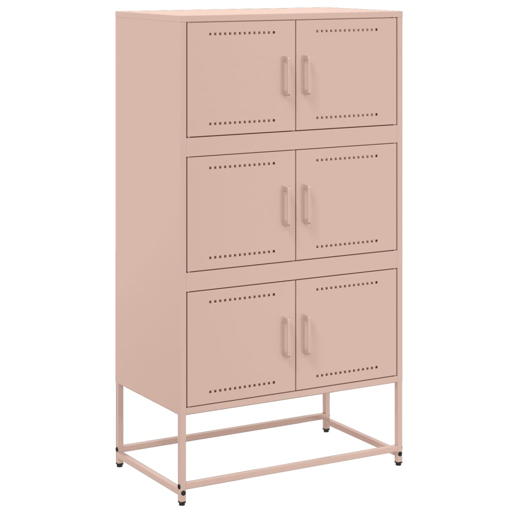 vidaXL Dulap, roz, 68,5x38,5x123,5 cm, oțel