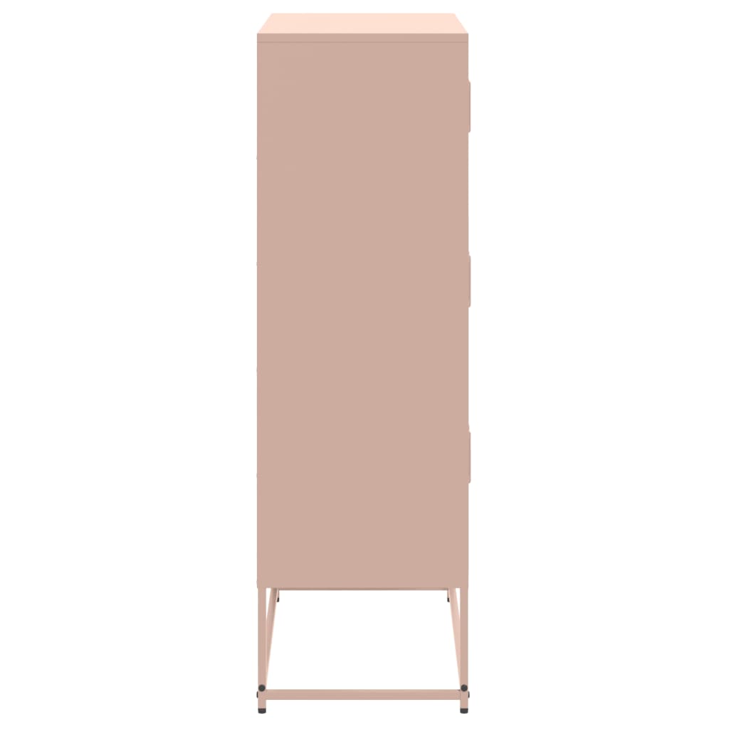 vidaXL Dulap, roz, 68,5x38,5x123,5 cm, oțel