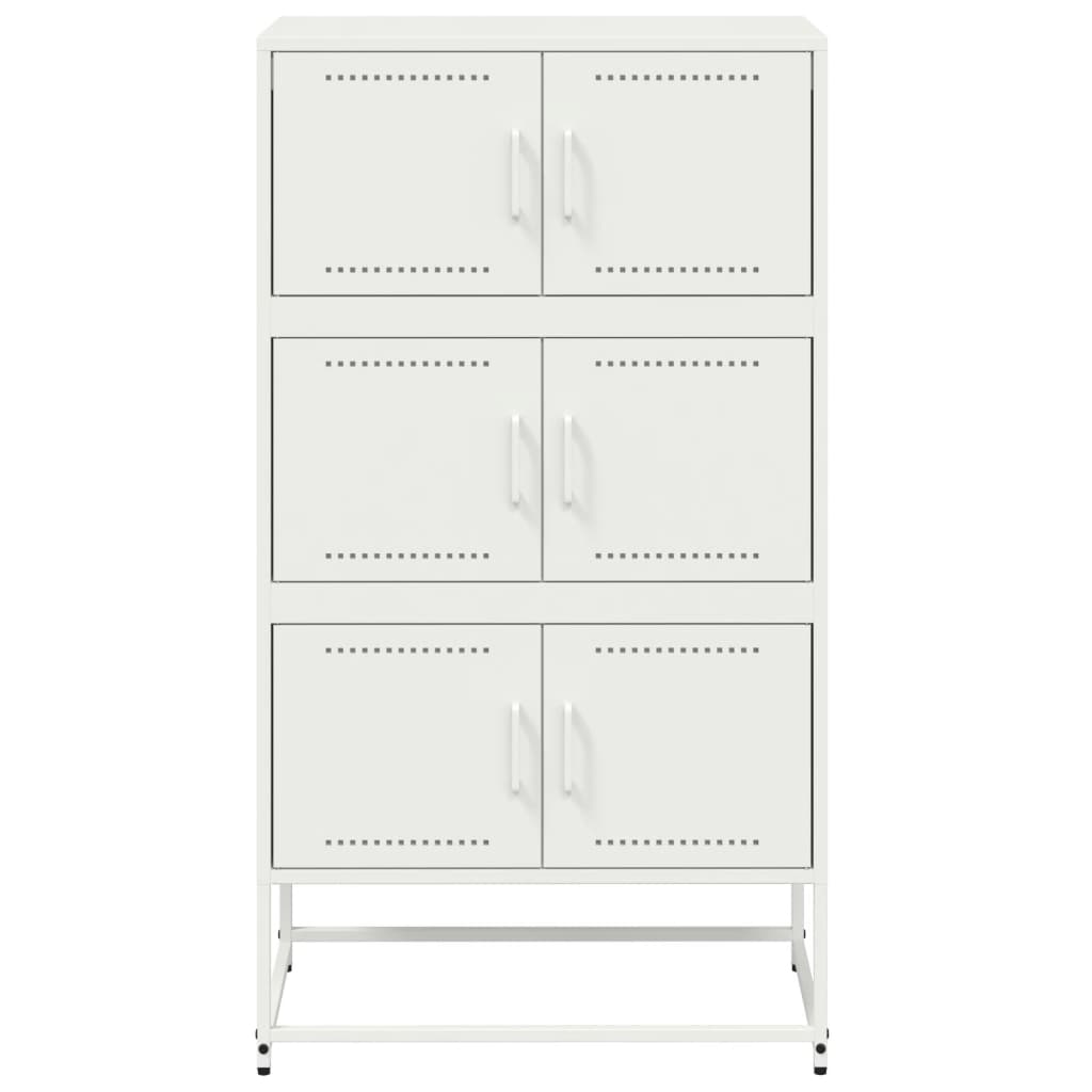 vidaXL Dulap, alb, 68,5x38,5x123,5 cm, oțel