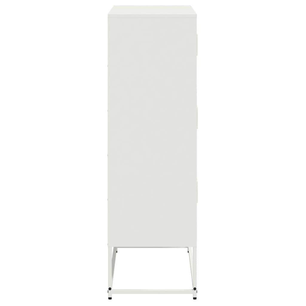 vidaXL Dulap, alb, 68,5x38,5x123,5 cm, oțel