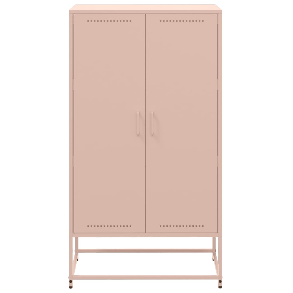 vidaXL Dulap înalt, roz, 68,5x38,5x123,5 cm, oțel