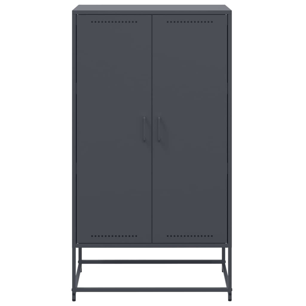 vidaXL Dulap înalt, antracit, 68,5x38,5x123,5 cm, oțel vidaXL Dulap înalt, antracit, 68,5x38,5x123,5 cm, oțel