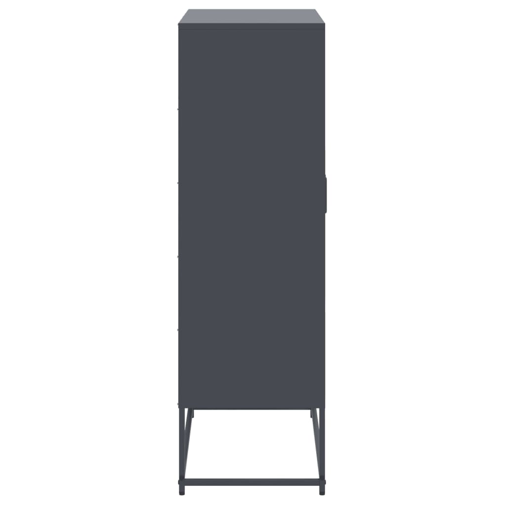 vidaXL Dulap înalt, antracit, 68,5x38,5x123,5 cm, oțel vidaXL Dulap înalt, antracit, 68,5x38,5x123,5 cm, oțel
