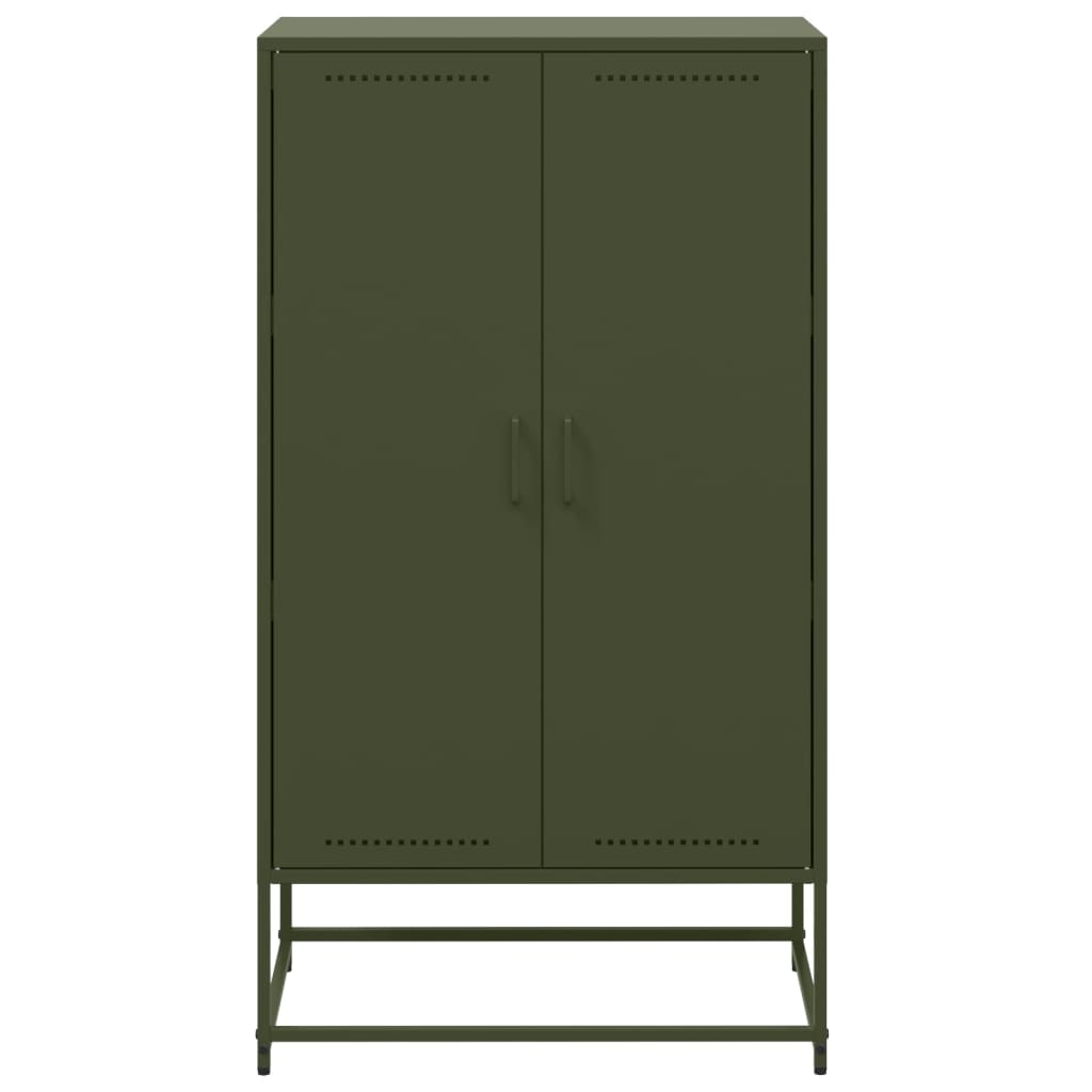 vidaXL Dulap înalt, verde măsliniu, 68,5x38,5x123,5 cm, oțel vidaXL Dulap înalt, verde măsliniu, 68,5x38,5x123,5 cm, oțel
