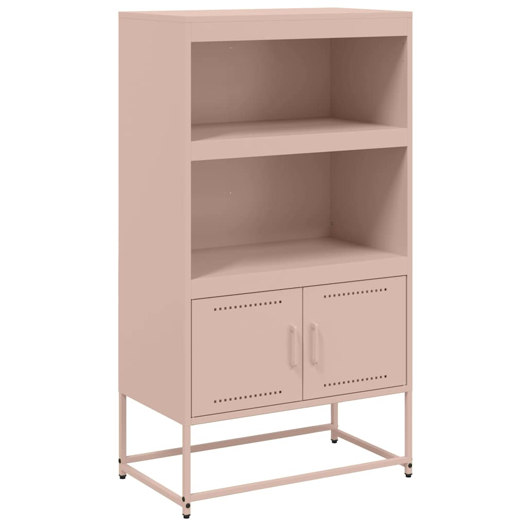 vidaXL Dulap înalt, roz, 68,5x38,5x123,5 cm, oțel