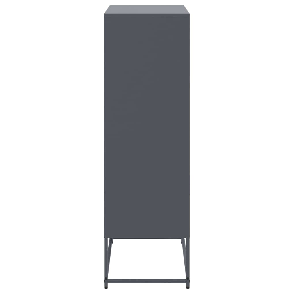 vidaXL Dulap înalt, antracit, 68,5x38,5x123,5 cm, oțel vidaXL Dulap înalt, antracit, 68,5x38,5x123,5 cm, oțel