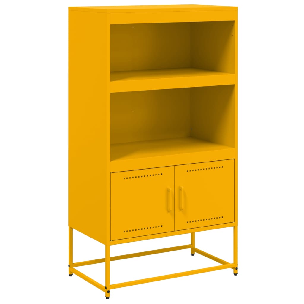 vidaXL Dulap înalt, galben muștar, 68,5x38,5x123,5 cm, oțel vidaXL Dulap înalt, galben muștar, 68,5x38,5x123,5 cm, oțel