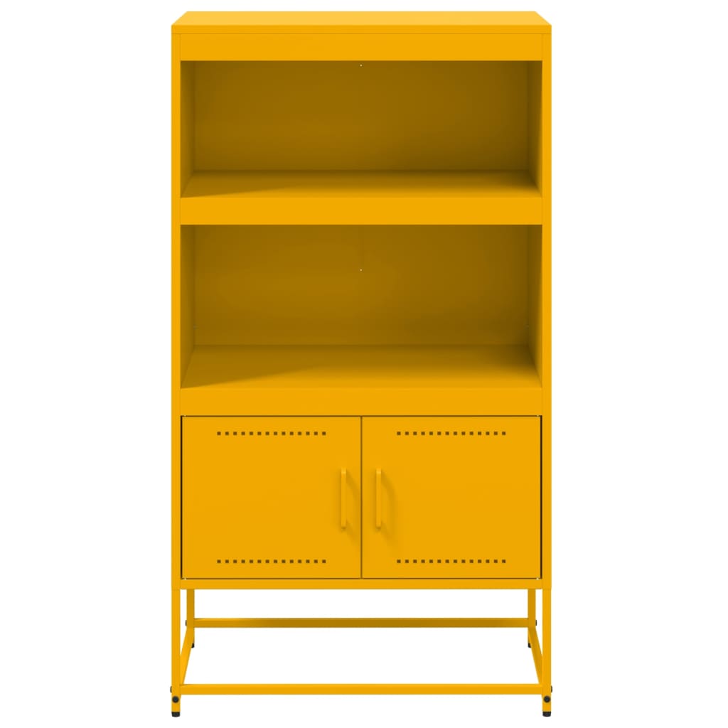 vidaXL Dulap înalt, galben muștar, 68,5x38,5x123,5 cm, oțel vidaXL Dulap înalt, galben muștar, 68,5x38,5x123,5 cm, oțel
