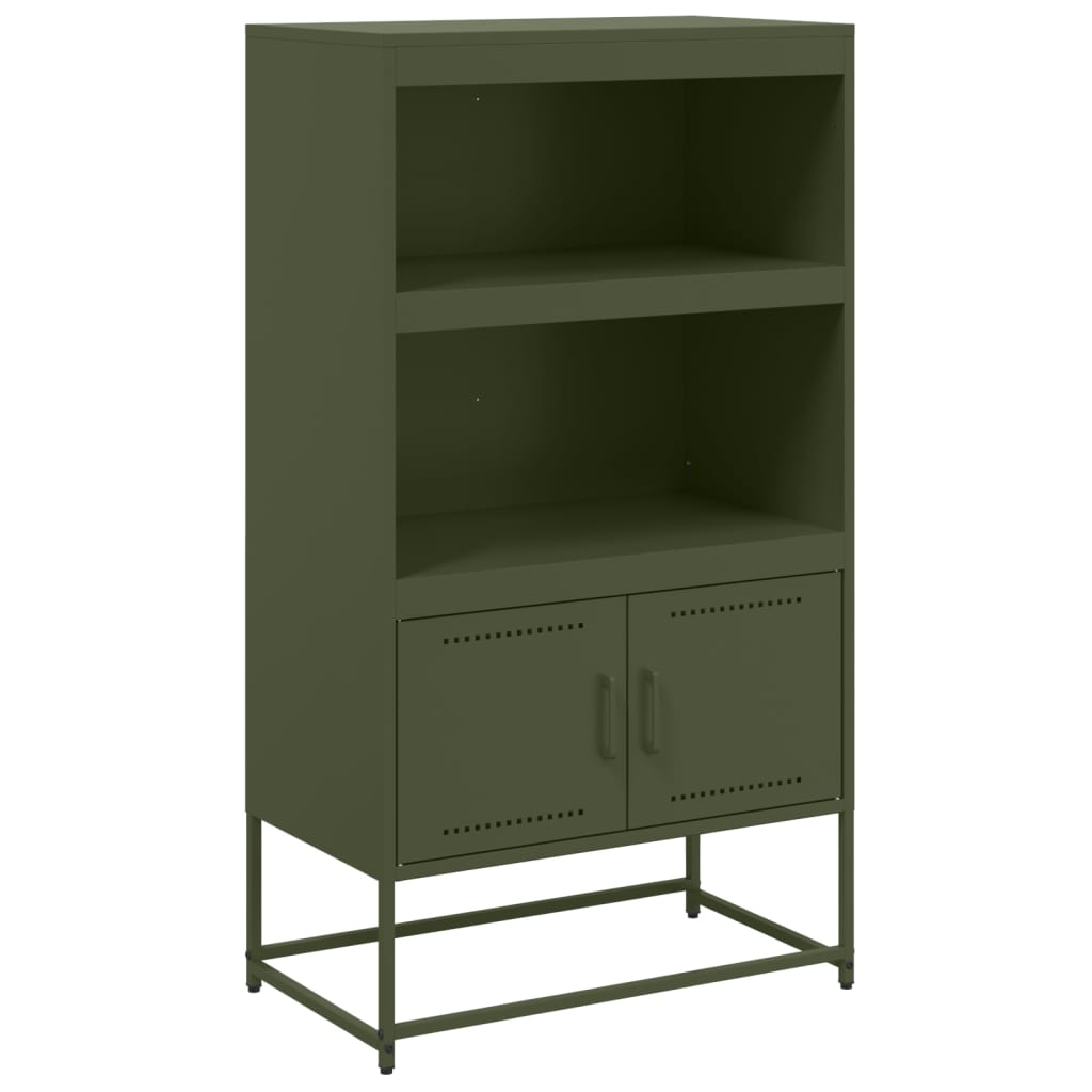 vidaXL Dulap înalt, verde măsliniu, 68,5x38,5x123,5 cm, oțel vidaXL Dulap înalt, verde măsliniu, 68,5x38,5x123,5 cm, oțel