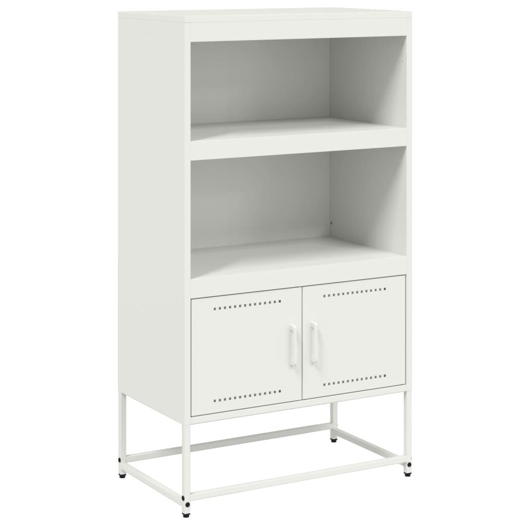 vidaXL Dulap înalt, alb, 68,5x38,5x123,5 cm, oțel